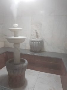 اتاق بخار با سنگ های مرمرین حمام پارسی یا حمام ترکی